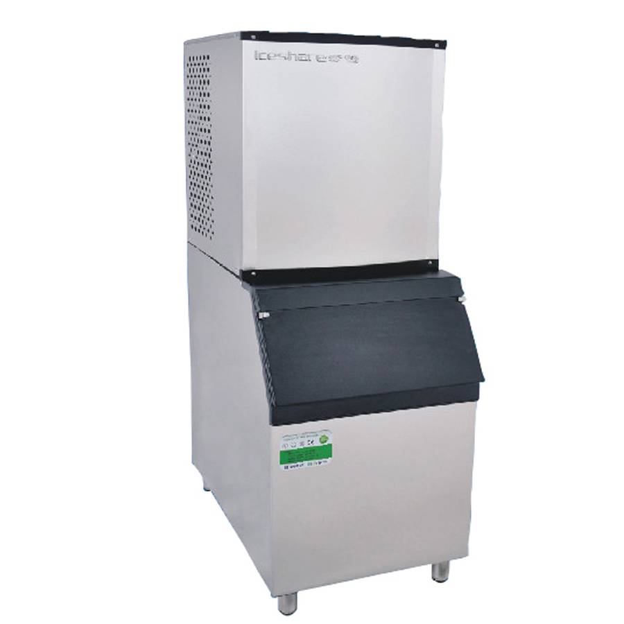 爱雪商用立式160公斤分体式制冰机全国联保原厂发货图片