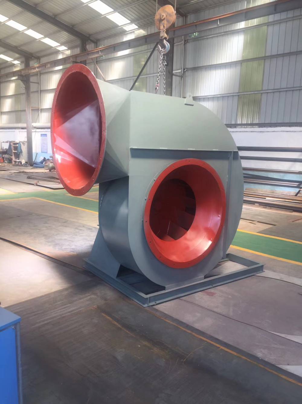 四川雅安市锅炉引风机大风量碳钢外壳