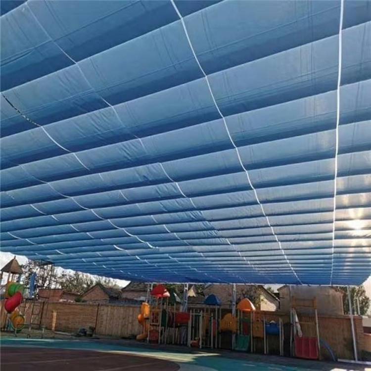 廊坊幼儿园操场电动遮阳棚安学校室外电动遮阳帘隔热遮阳卷设计安装
