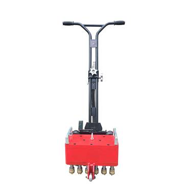 手扶式路面凿毛机混凝土路面抓地机机场地面11头凿地机