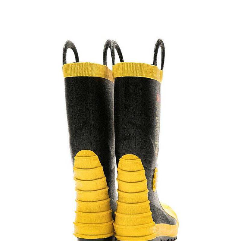 消防靴子灭火救援防水鞋火灾防砸战斗靴消防员灭火防护靴消防胶靴