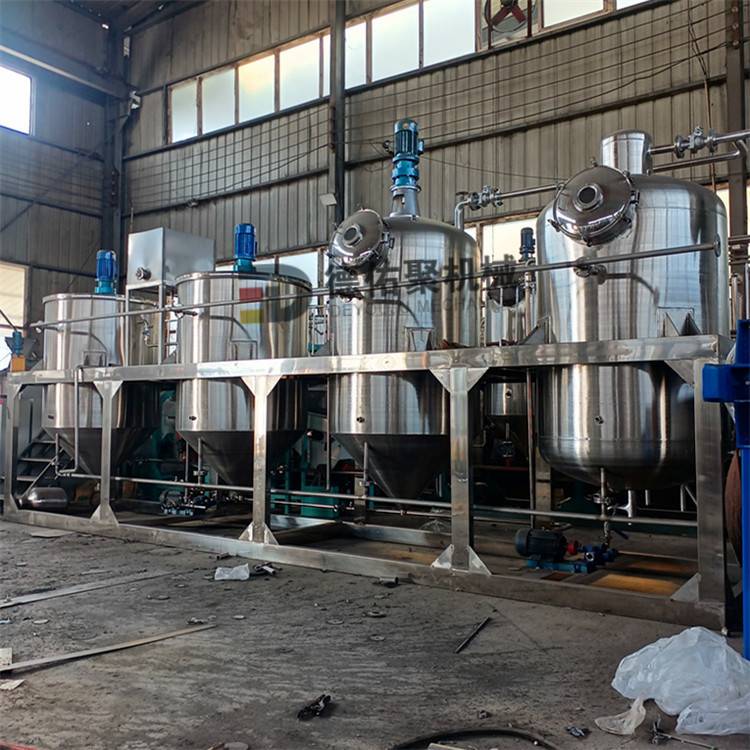 炼油机油茶油生产线设备山茶油精炼设备毛油处理设备一级油提炼设备