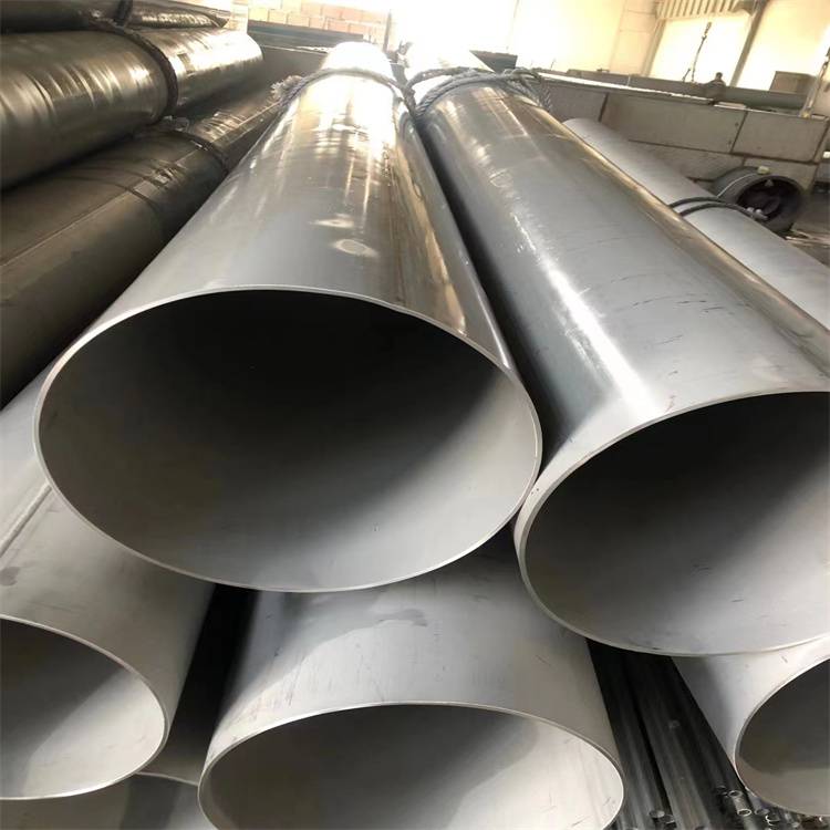 tp321不锈钢焊管 粗抛光大口径薄壁船舶用焊接管