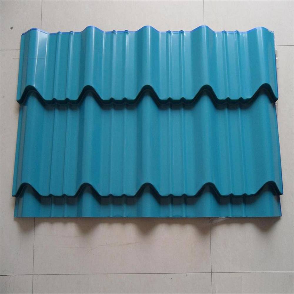 砖红色铝镁锰仿古瓦橘红色仿古彩钢瓦yx30200800