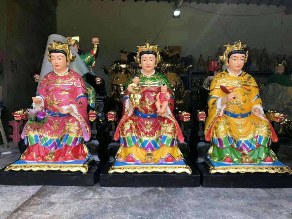 木质雕刻十二老母神像泰山老母神像图片万山奶奶塑像三位泰山奶奶报价