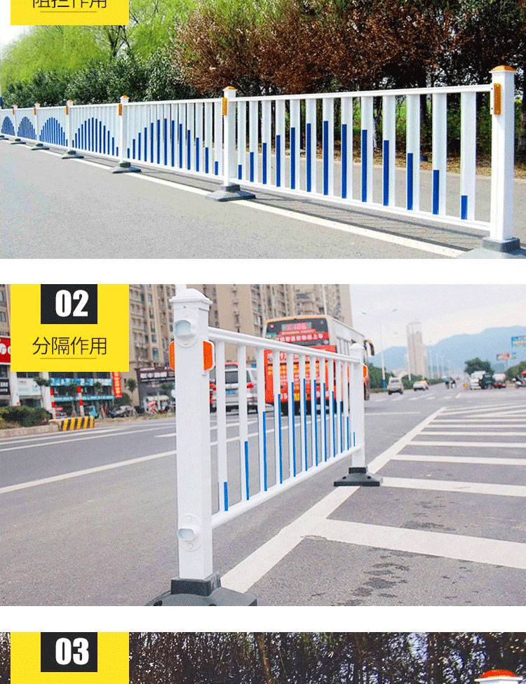 移动道路中心隔离栏城市道路中央分隔带护栏12米城市道路中央护栏拓轩
