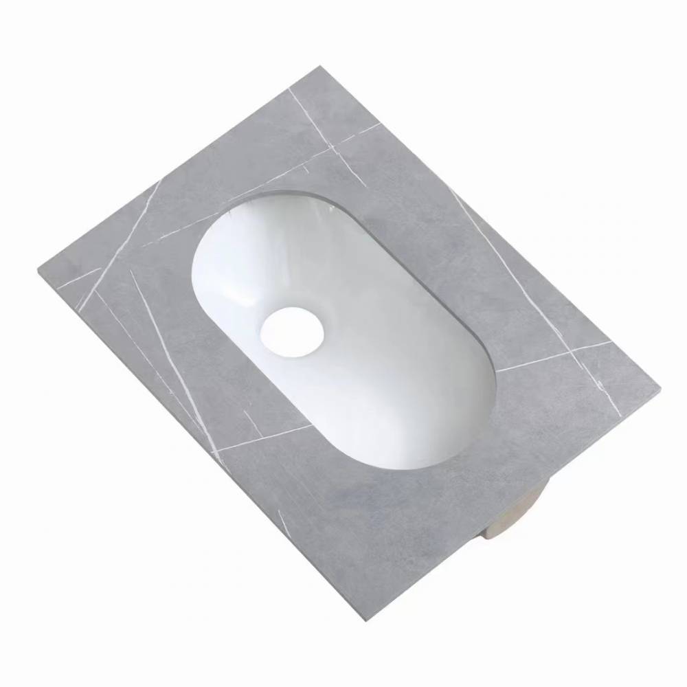 供应防滑岩板蹲坑家用成人大便器池水箱卫生间套装便盆蹲便器