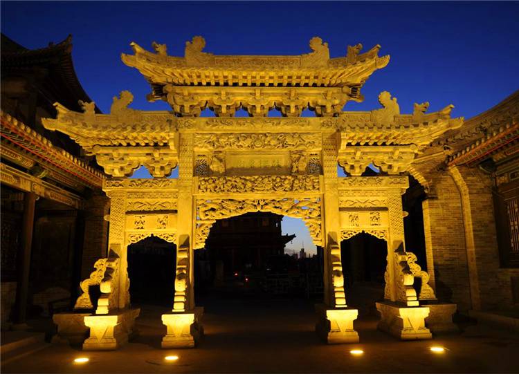 贵州安顺村牌坊一门石牌坊预算嘉祥石雕