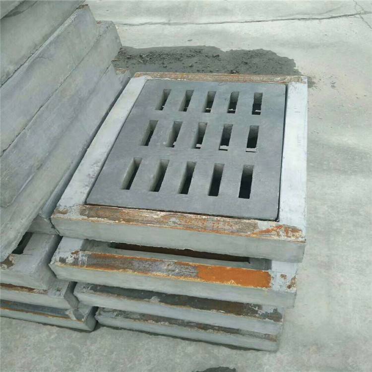 四铁边收水井箅500x300x50砼井箅尺寸井框和井箅