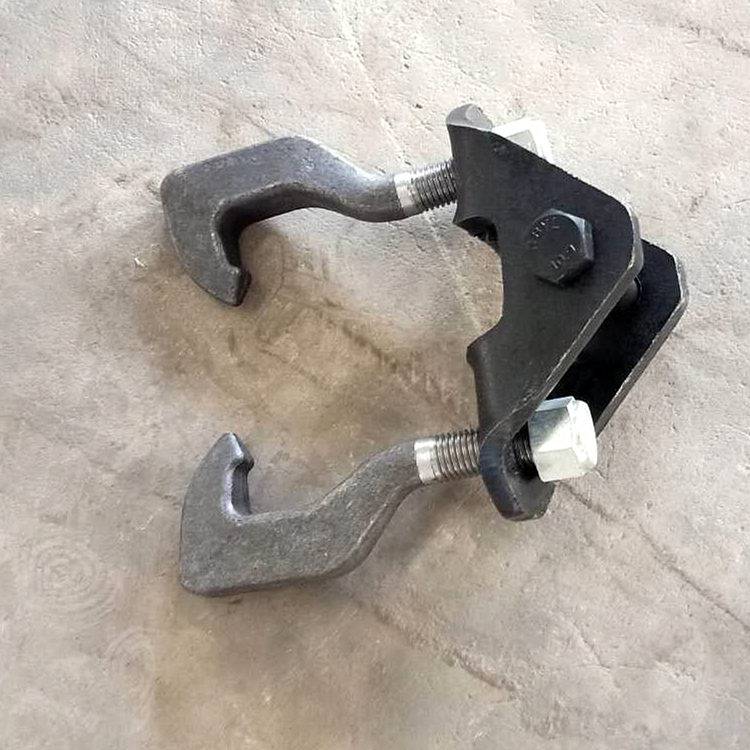 单轨吊u型棚吊具i140eu型棚挂钩单轨吊斜拉防晃板