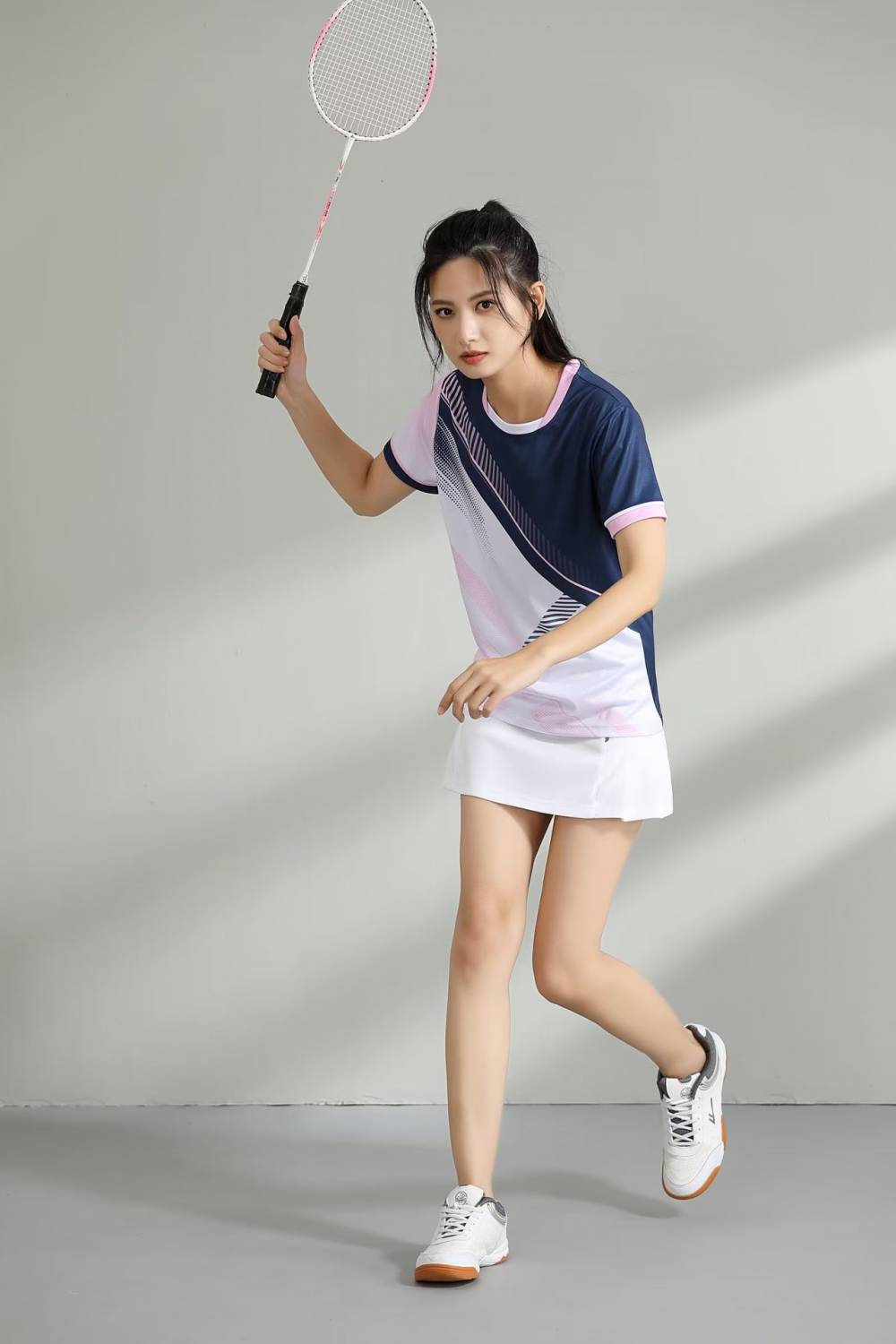 羽毛球服套装速干透气男女乒乓网排跑步高弹运动服短袖印字潮