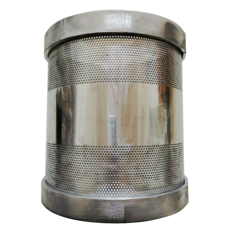不锈钢圆孔网筒冲孔石油过滤筒燃油过滤网桶