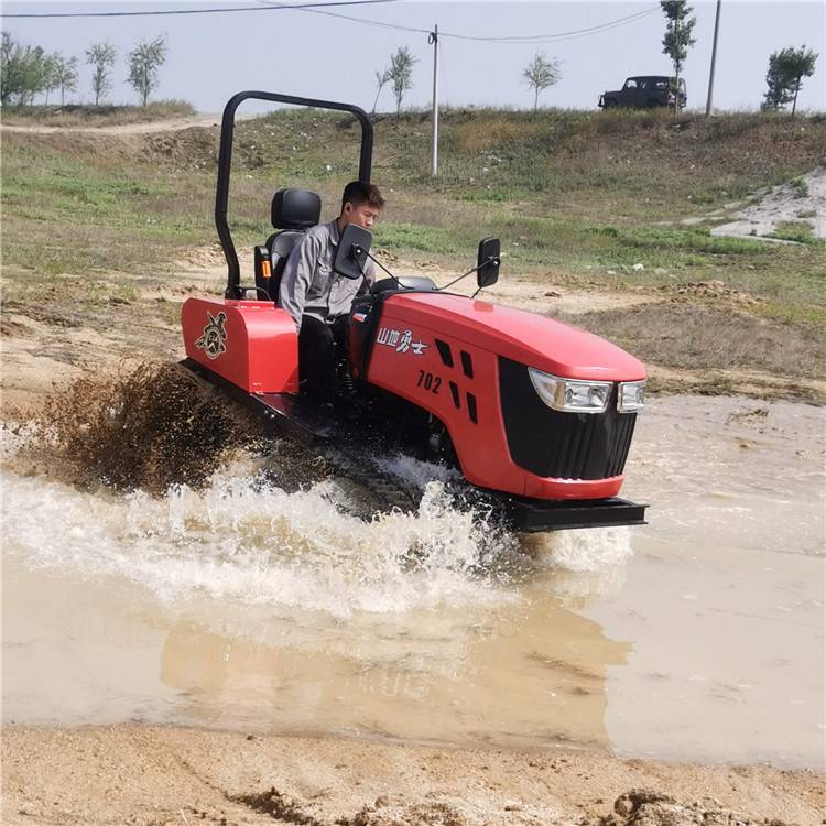 50马力履带旋耕机 乘坐式水旱两用旋耕机 80马力四驱水田旋耕机