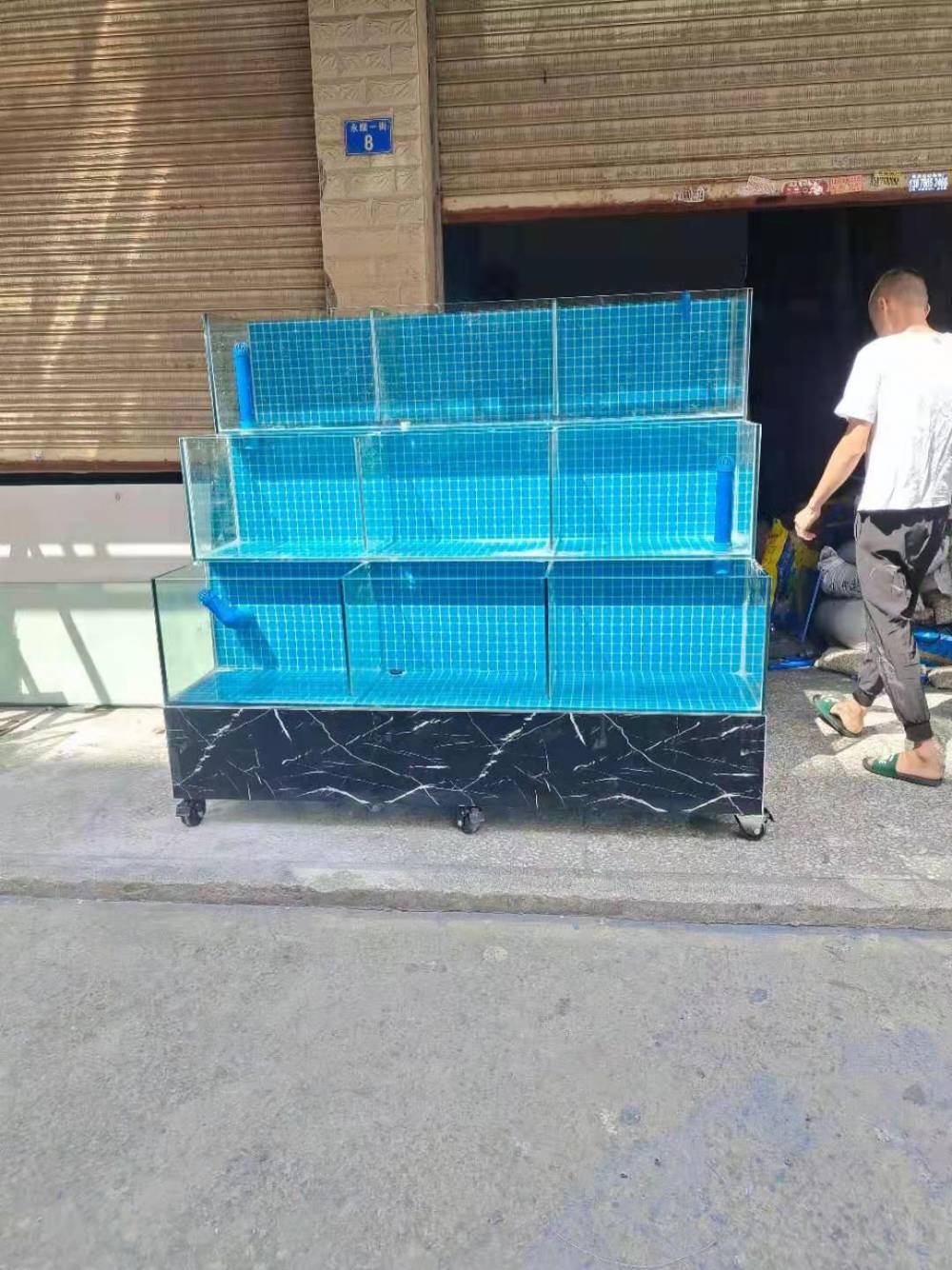 佛山亲仁海鲜鱼池安装佛山定制中小型饭店海鲜池