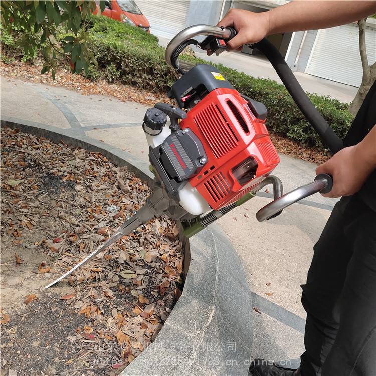 三分钟起苗断根机汽油动力果树移植机手提式苗木移栽机