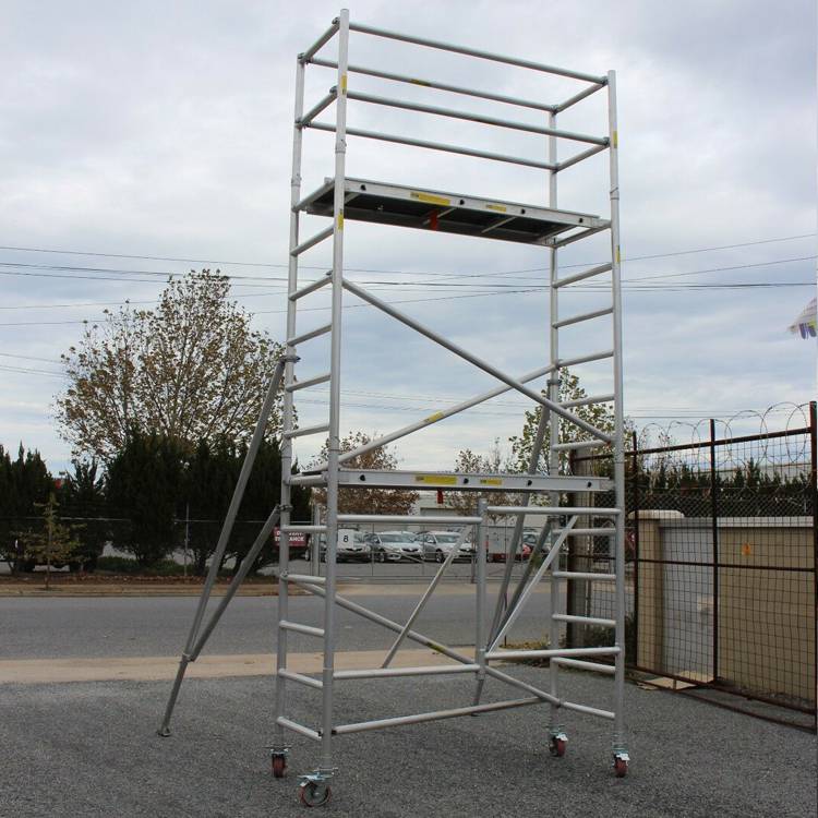 建筑施工铝合金脚手架盘扣支架移动平台
