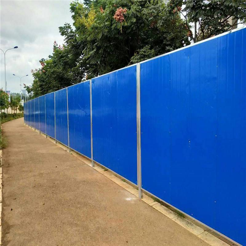 pvc安全施工围挡彩钢板防护挡板安全施工防护挡板