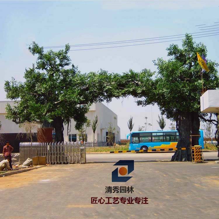 滦州市水泥假树大门 大型仿真水泥假树厂家 清秀园林 欢迎选购