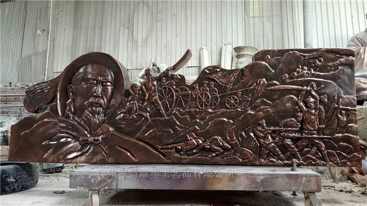 甲虫玻璃钢文化墙景观浮雕雕塑