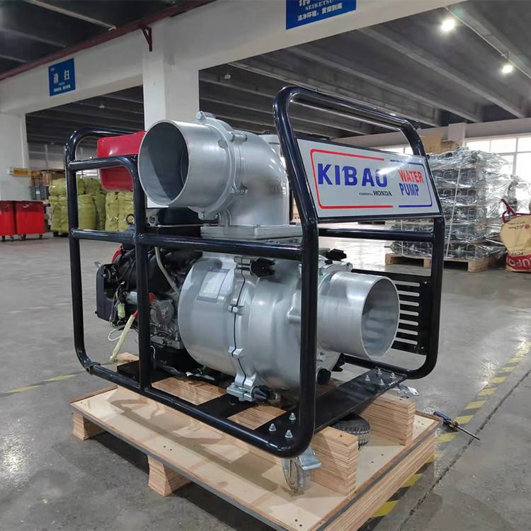 柴油动力抽水泵4寸大流量移动污水泵3寸汽油水泵
