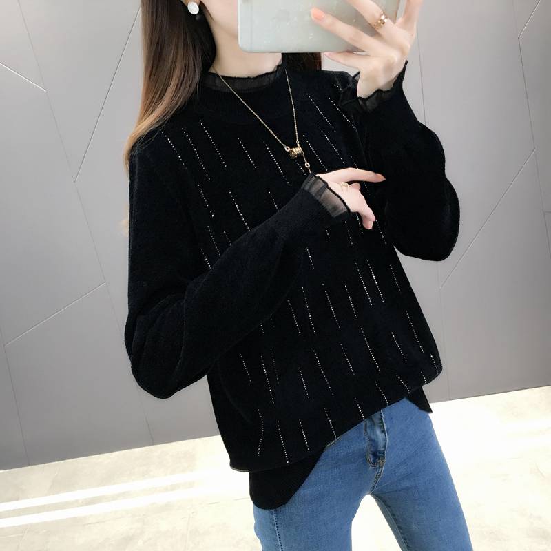大朗便宜女式套头毛衣广州十三行服装批发街秋季新款羊毛衫