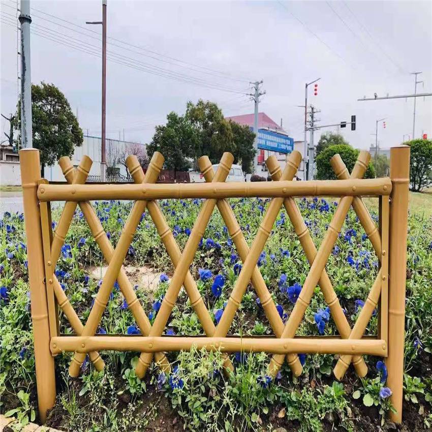 仿竹篱笆护栏园林仿竹护栏园艺仿竹护栏全瑞丝网|价格|厂家|多少钱