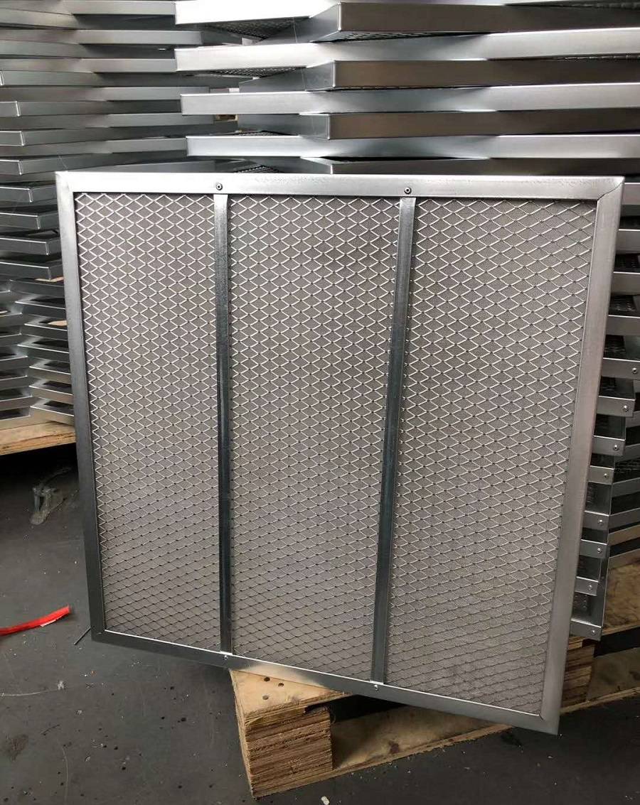 可拆卸平板式过滤器铝框初效空气过滤网可反复清洗