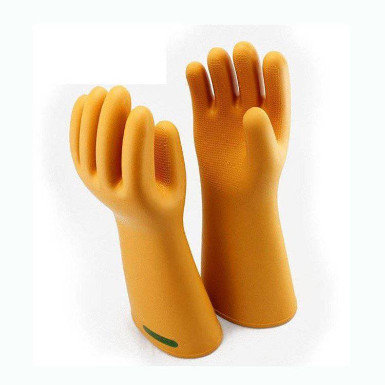 电力施工绝缘手套v136a电工劳保手套手部防护橡胶手套耐高压保护