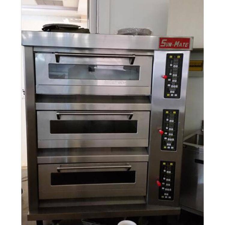 临沂烤箱卖场三麦三层六盘电烤箱烤面包蛋挞烤箱烤炉全国联保