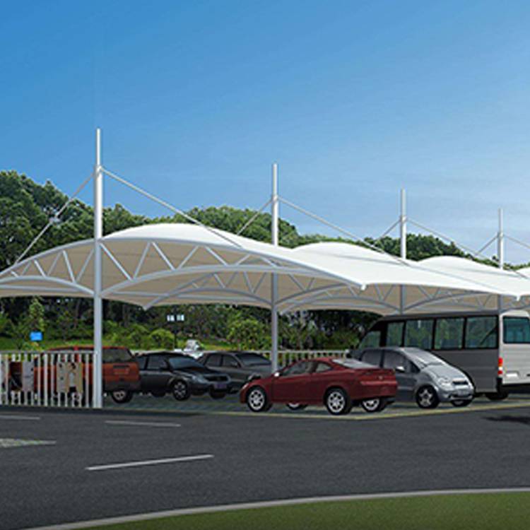 东莞黄江膜结构停车棚厂家膜结构停车棚定制户外膜结构停车棚