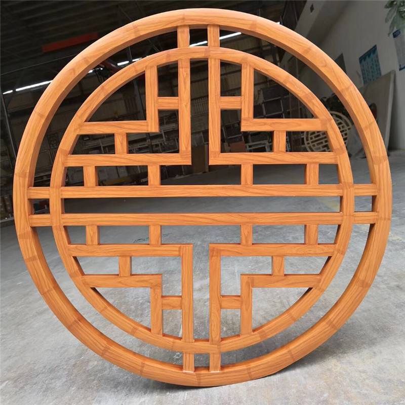 海南公园圆形铝合金门窗圆形铝合金花窗加工工艺