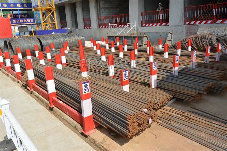 河南钢筋原材料堆场工地钢筋堆场