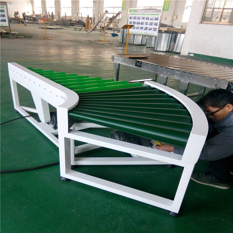 回转线木板封边流水线回转输送机设备不锈钢输送带转弯机dl1132