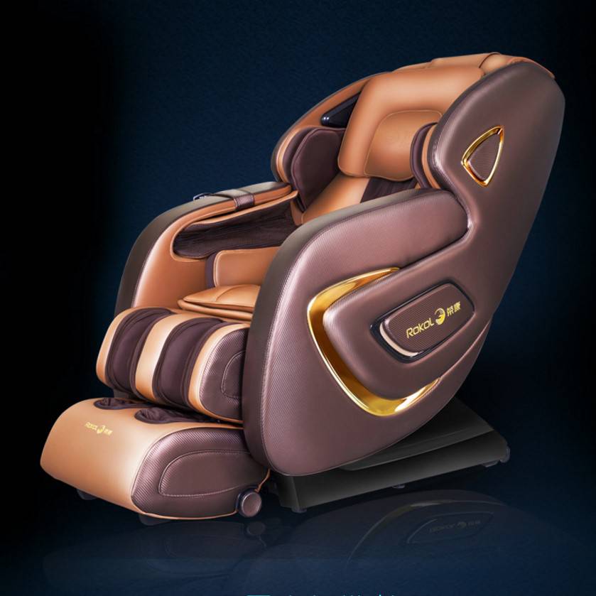 荣康rk-7907s按摩椅,智能3d温感机芯,l型长导轨设计,肩颈腰背覆盖