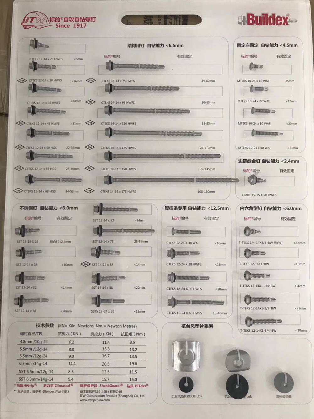 itw标迪自攻钉厂家进口buildex自攻钉价格规格型号