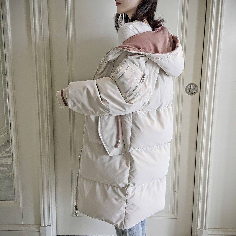辽宁盘锦羽绒棉衣女式冬装韩版套头女士宽松毛衣外套藏在农村的暴利小生意
