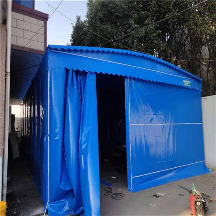 河南召陵防尘活动棚双轨道遮阳雨篷多种颜色可选