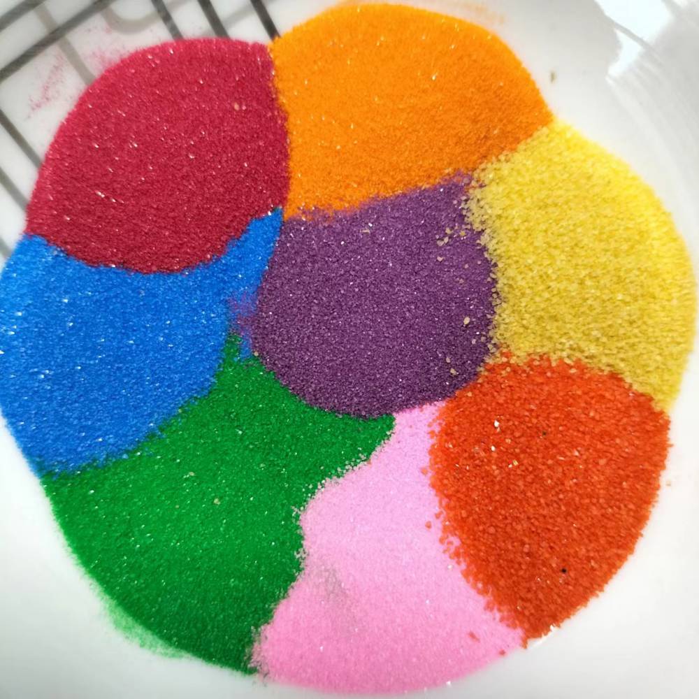 原色彩砂建筑内外墙真石漆用彩沙室内外娱乐砂