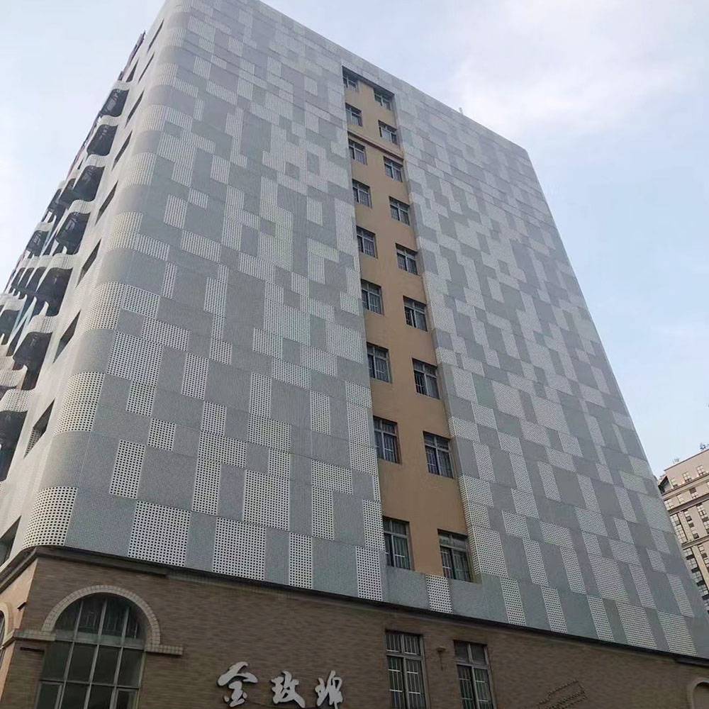 酒店商场外墙造型隔热保温仿木纹锥形铝单板酒店商场外墙造型抗腐蚀