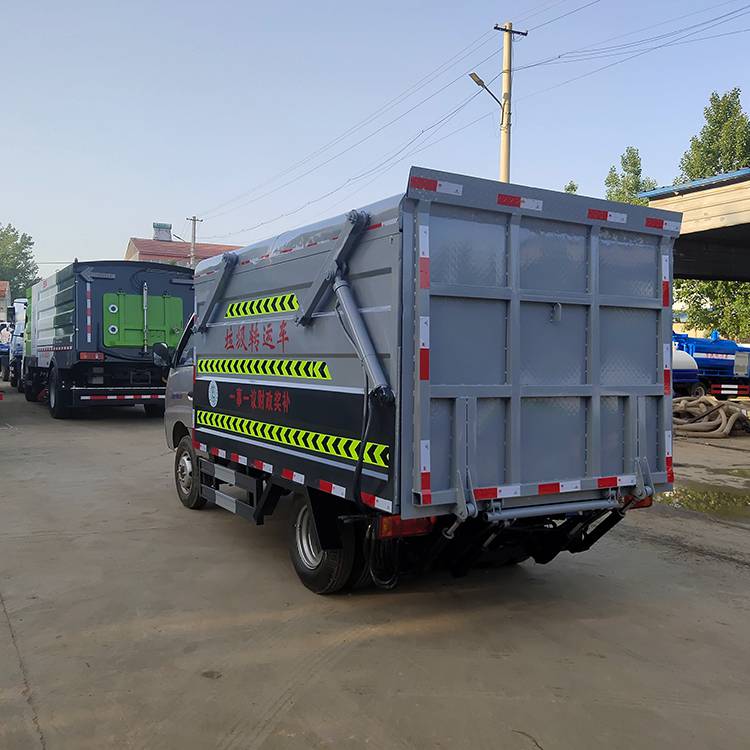 12方挂桶式垃圾车蓝牌挂桶垃圾车鸿宇环卫清扫方便图片