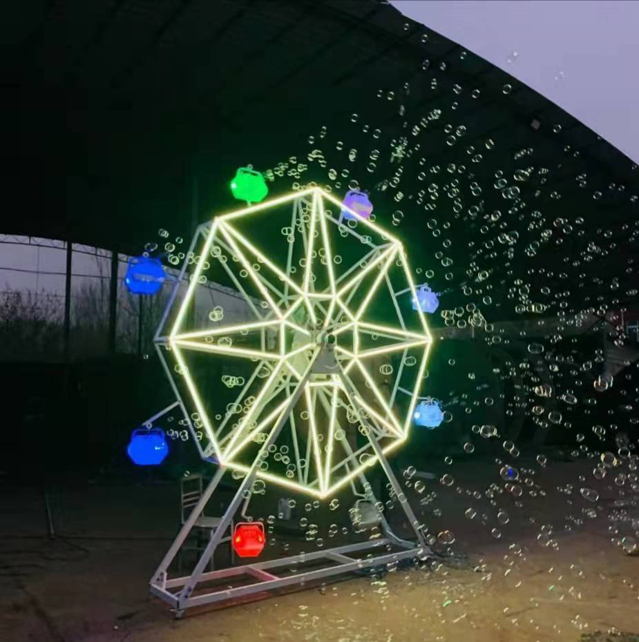 2022摩天轮泡泡机七彩灯光泡泡机销售