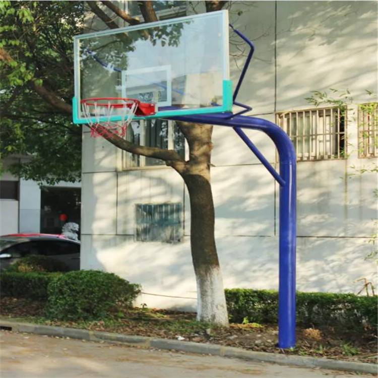 鹤岗 凹箱移动篮球架 方管固定篮球架子 固定含预埋件