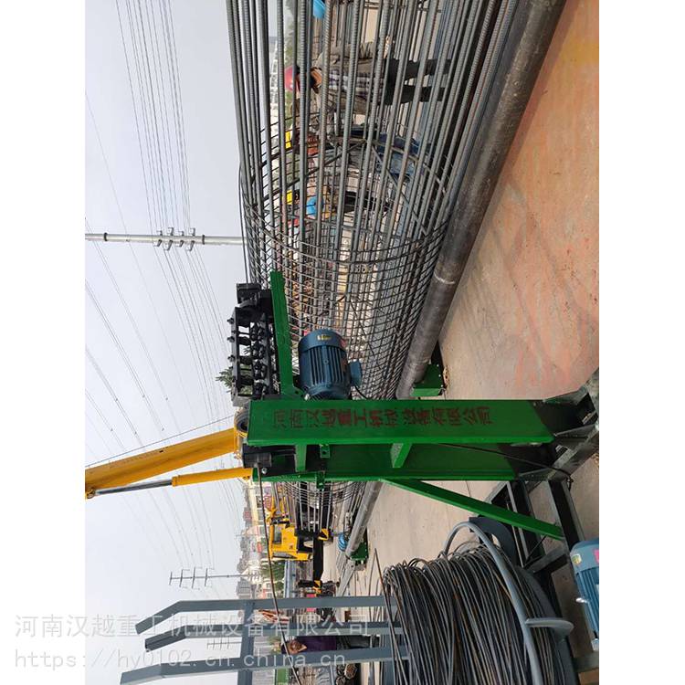 钢筋笼加工设备 数控钢筋笼绕筋机 钢筋绕笼机 汉越