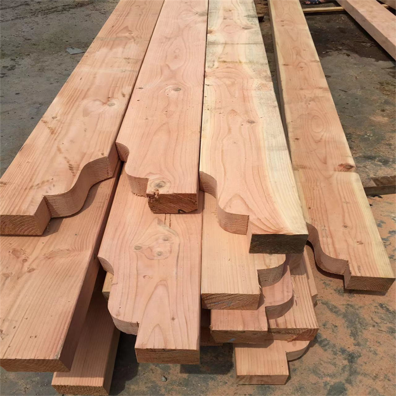 花旗松木方木料古建筑制式可加工定制比重大强度高