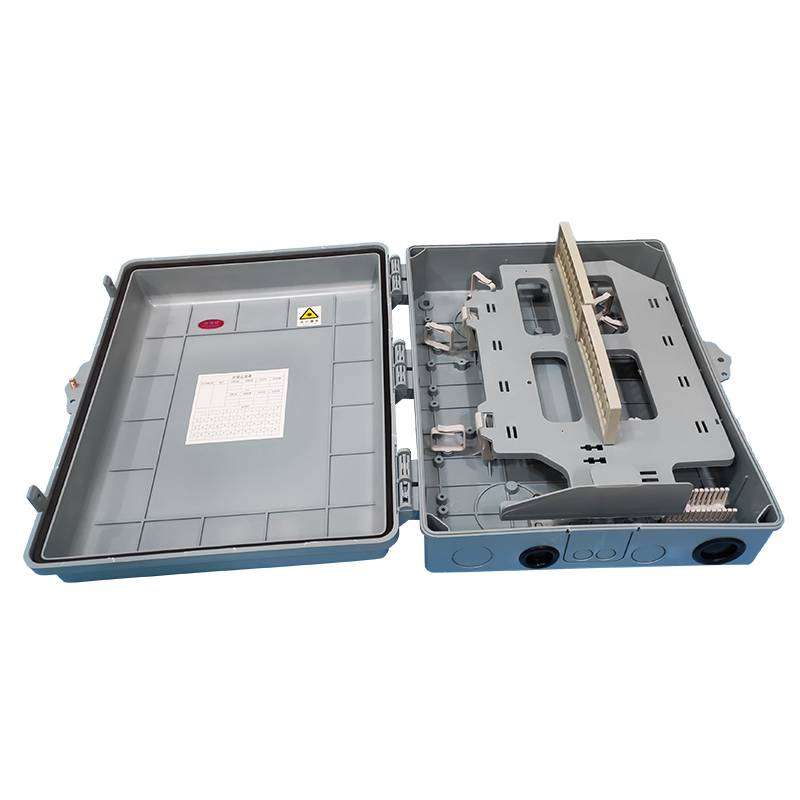 48芯光纤分纤箱插片式分光箱ftth光缆分纤箱户外配线箱塑料分路箱