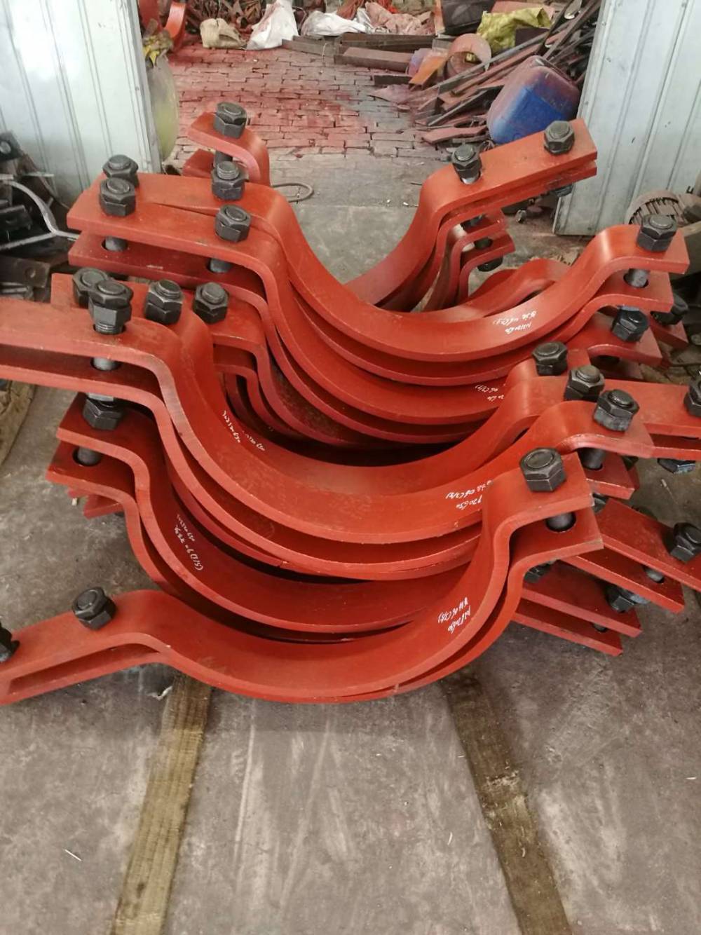 佰誉a52基准型双孔螺栓管夹d2三孔管夹