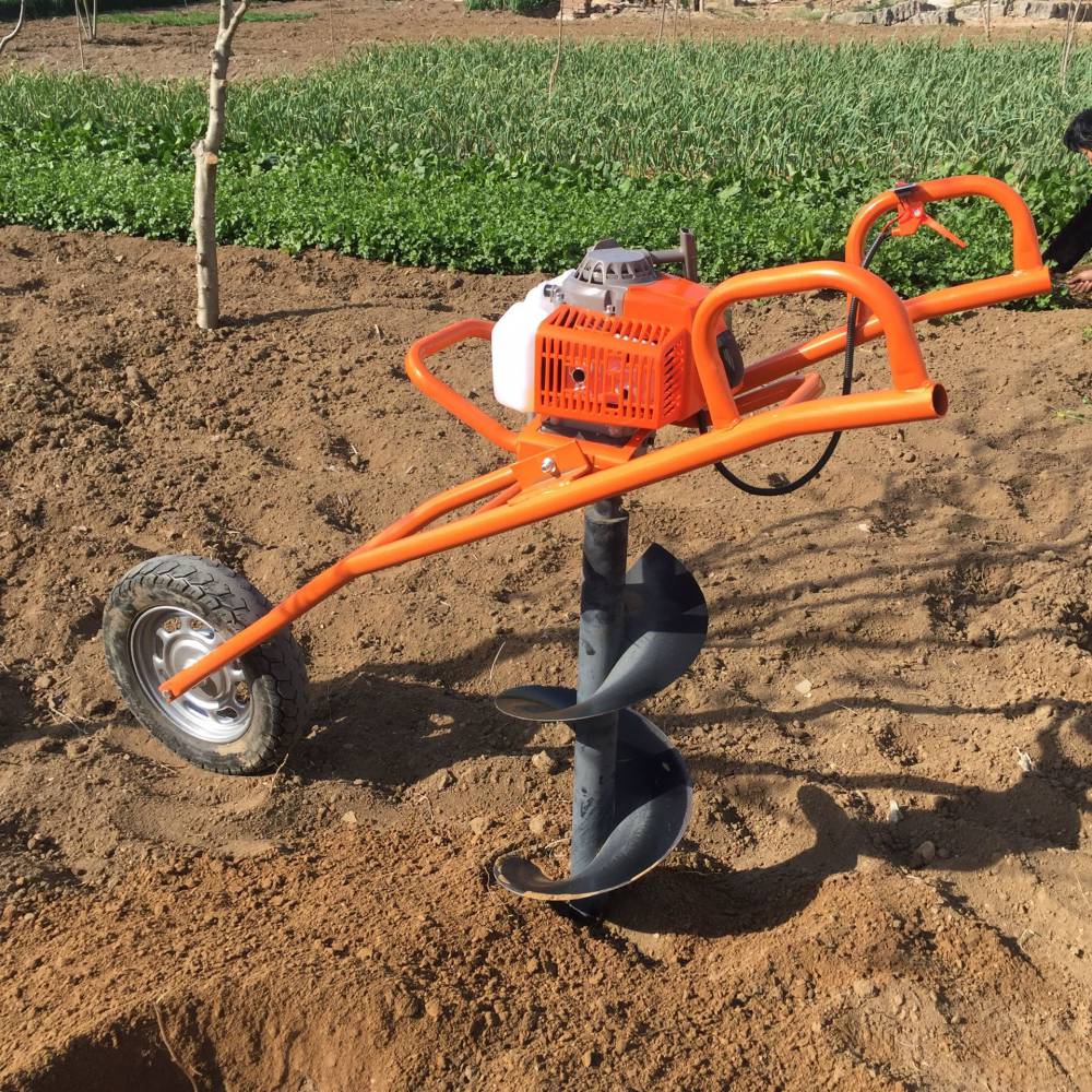 农用种树刨坑机二冲程土壤打坑机河北省土壤挖坑机