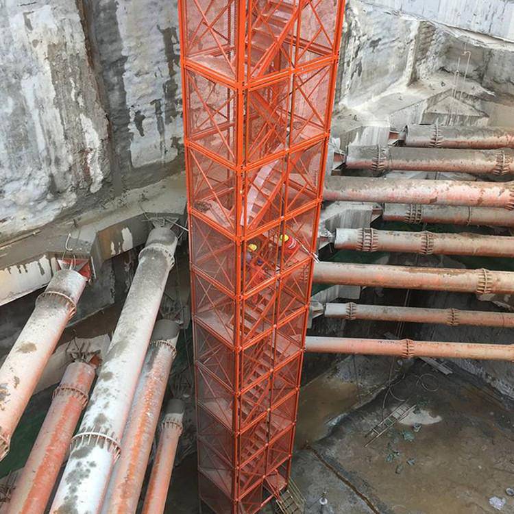 山西省大同梯笼爬梯框架式梯笼春泉tl4框架式梯笼安全式梯笼材障