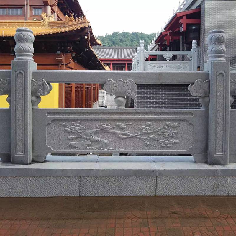 花岗岩栏杆定做价格郑州市河道桥梁边石栏杆供应