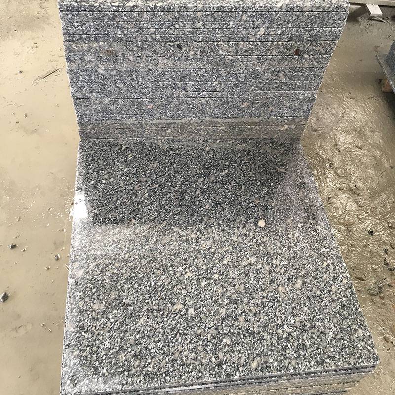 河南珍珠灰花岗岩火烧面光面荔枝面芝麻灰大花矿场一体